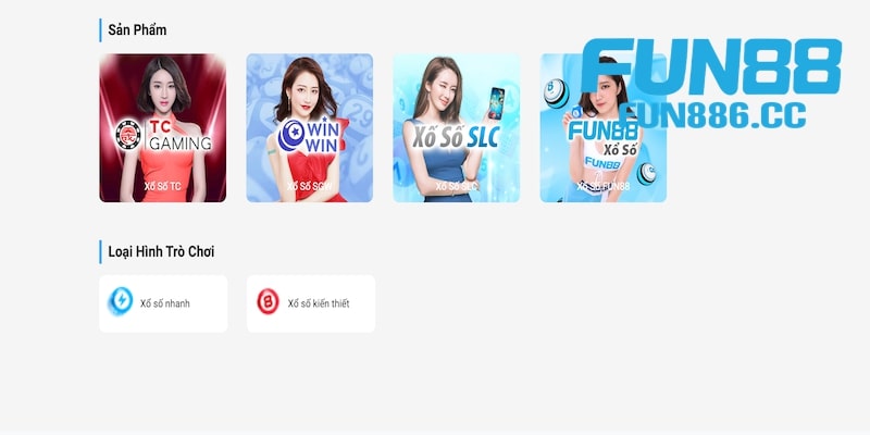 Xổ Số Fun88 - Đặt Cược Là Nhận Thưởng Khủng 4 4 sảnh xổ số Fun88 hấp dẫn